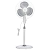 amazon basics 16-Inch Pedestal Fan | Tilting Head | 1400 RPM | Silent Operation| 400mm Sweep Length (Grey)